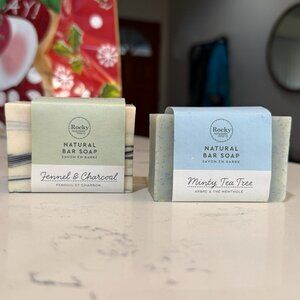 NWT Rocky Mountain Soap Company Fennel & Charcoal & Minty Tea Tree Soaps
